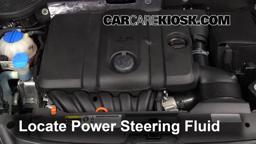 2013 Volkswagen Beetle 2.5L 5 Cyl. Convertible (2 Door) Power Steering Fluid Add Fluid